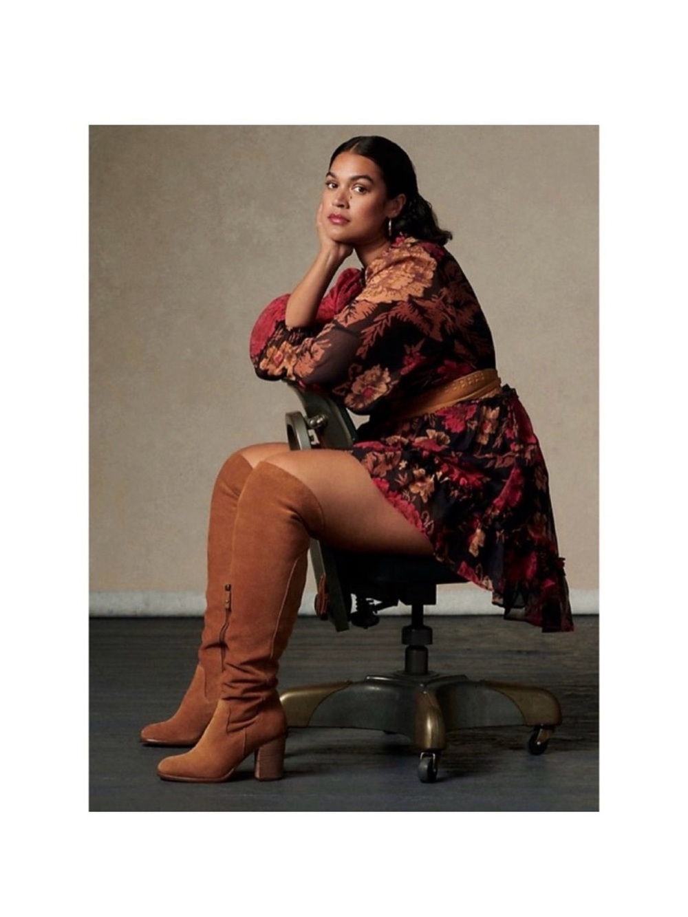 Anthropologie Porridge Puff-Sleeved Floral Mini Dress Plus Size 2X - Picture 2 of 5